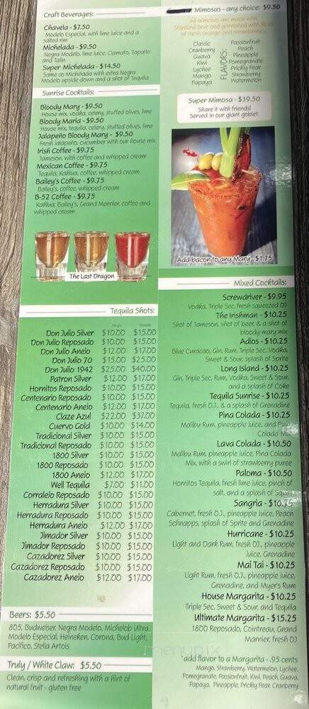 Mimosas Gourmet - San Jose, CA menu_pic