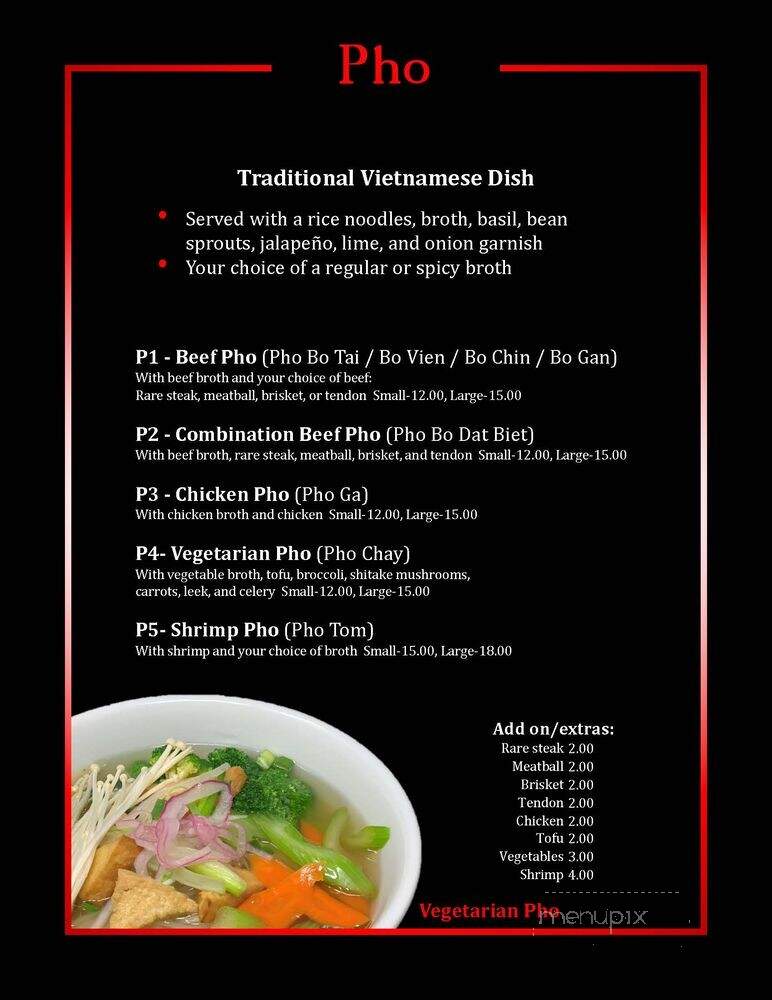 Pho by Night - Littleton, CO menu_pic