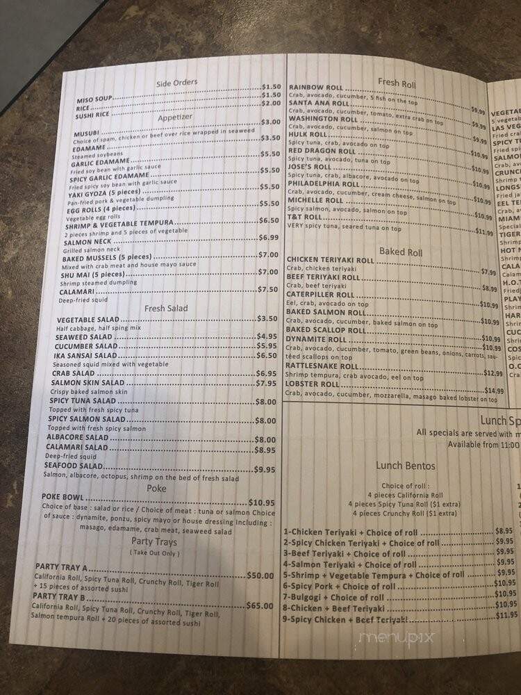 Sushi 21 Express - Santa Ana, CA menu_pic