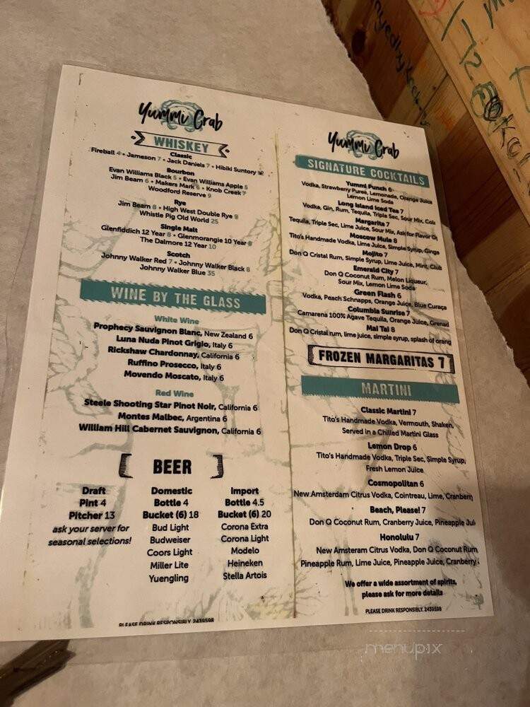 Yummi Crab - Columbia, SC menu_pic