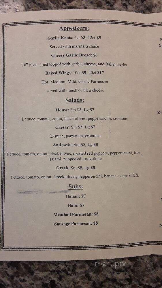 Zippoz Pizza - Casselberry, FL menu_pic