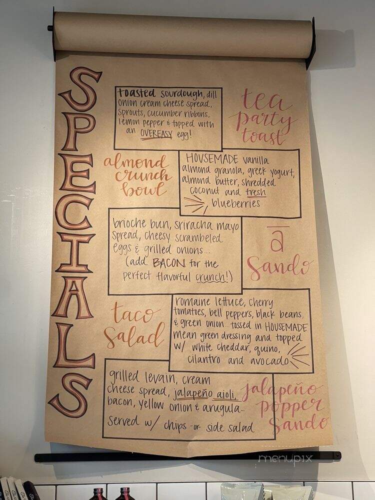 A Cafe - Boise, ID menu_pic