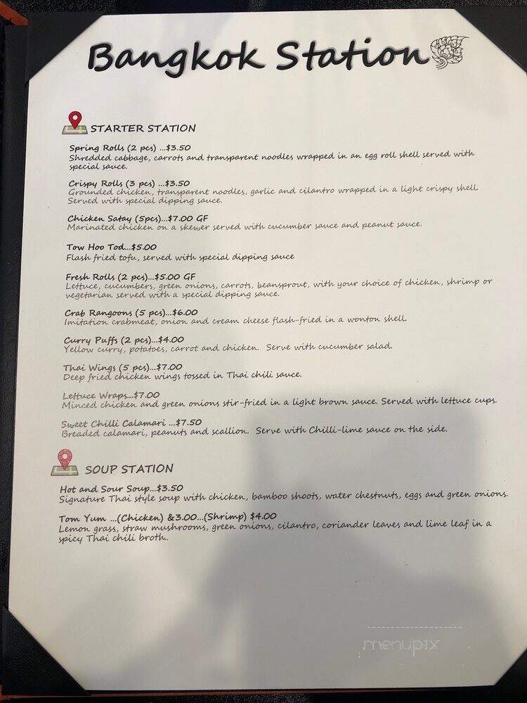 Bangkok Station - Sterling Heights, MI menu_pic