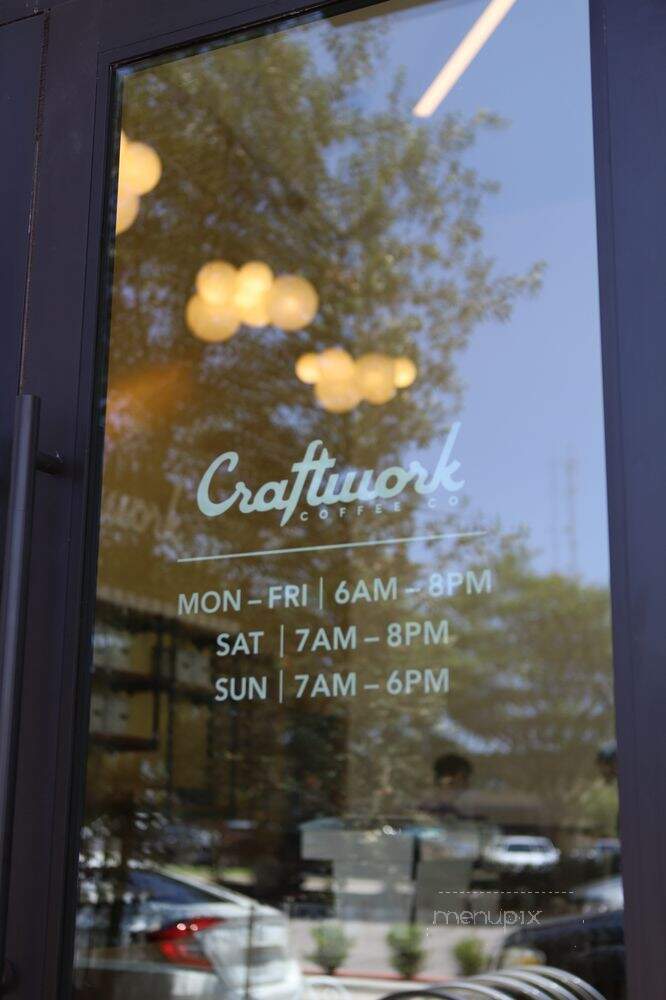 Craftwork Coffee Co. - Austin, TX menu_pic