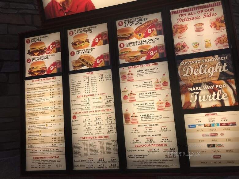 Freddy's Frozen Custard & Steakburgers - St. Cloud, MN menu_pic