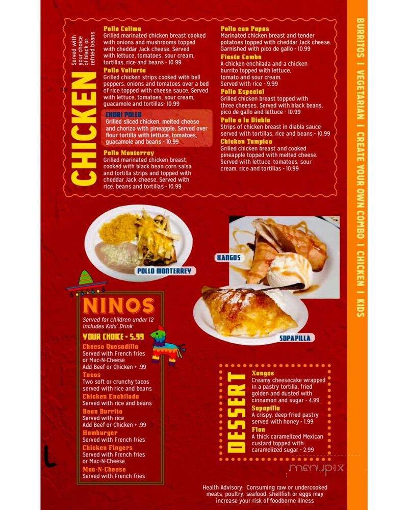 Leon Grill Burritos and Margaritas - Maineville, OH menu_pic