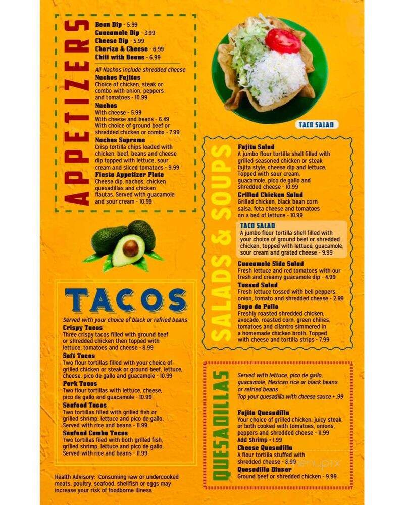 Leon Grill Burritos and Margaritas - Maineville, OH menu_pic