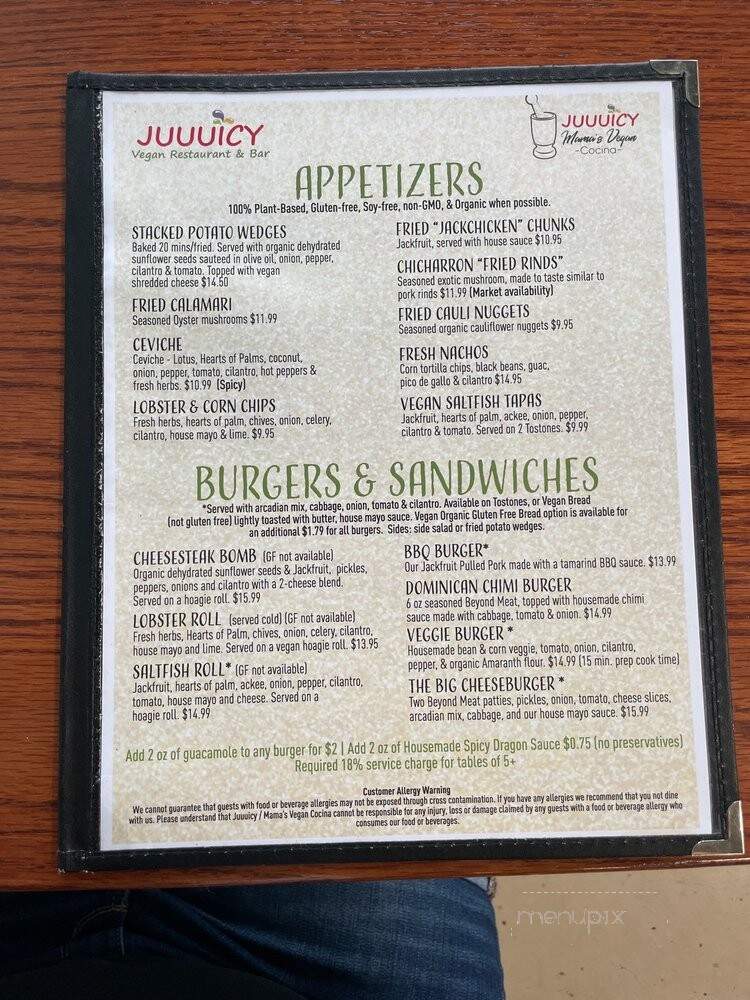 Mama's Vegan Cocina with a Dominican Flair - West Palm Beach, FL menu_pic