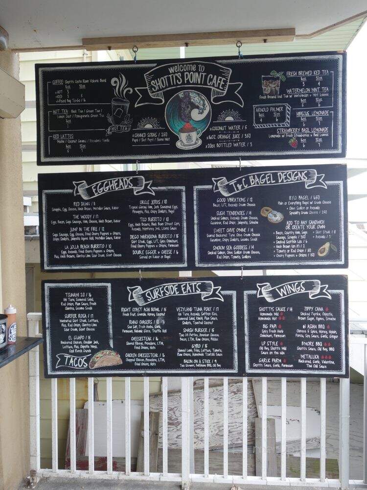 Shotti's Point Cafe - Ocean City, MD menu_pic