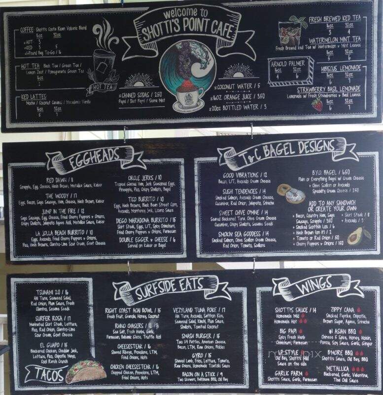 Shotti's Point Cafe - Ocean City, MD menu_pic