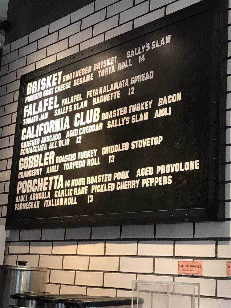 Sally's Sandwiches - Boston, MA menu_pic