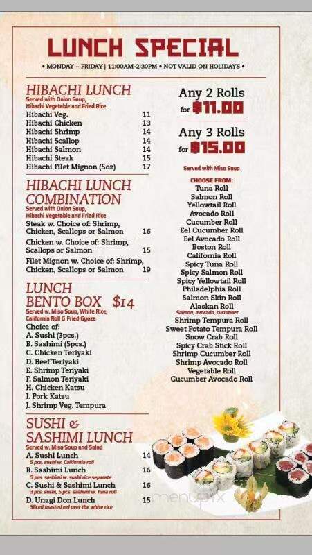 Oyama Sushi - Minneapolis, MN menu_pic