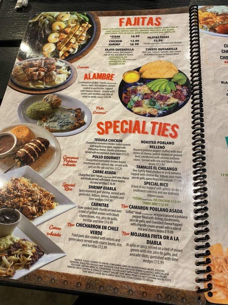 Rancho Viejo - Winder, GA menu_pic