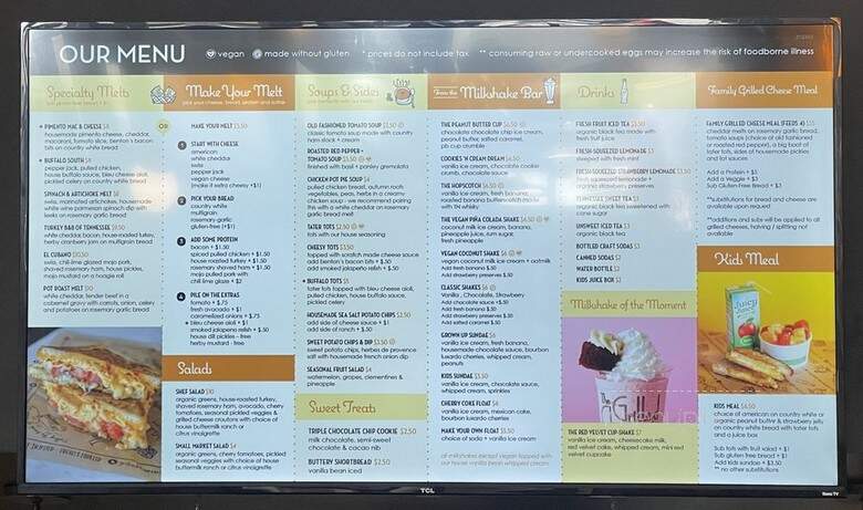 The Grilled Cheeserie - Franklin, TN menu_pic