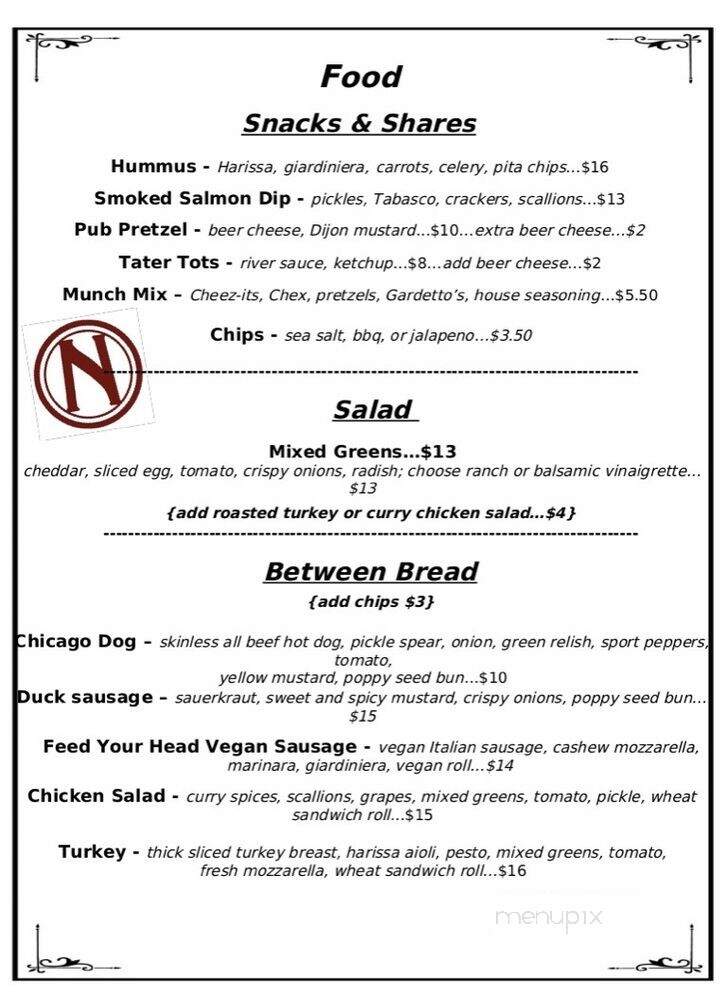 The Northman Beer & Cider Garden Riverwalk - Chicago, IL menu_pic