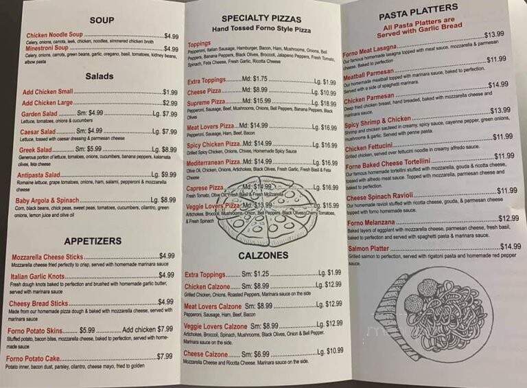 Forno Grill - Knoxville, TN menu_pic