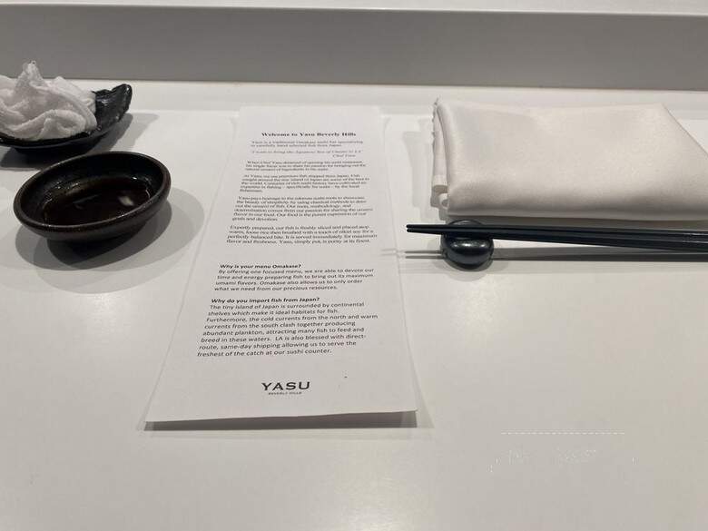 Yasu Beverly Hills - Beverly Hills, CA menu_pic