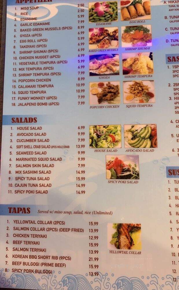 Hikari Sushi - West Hollywood, CA menu_pic
