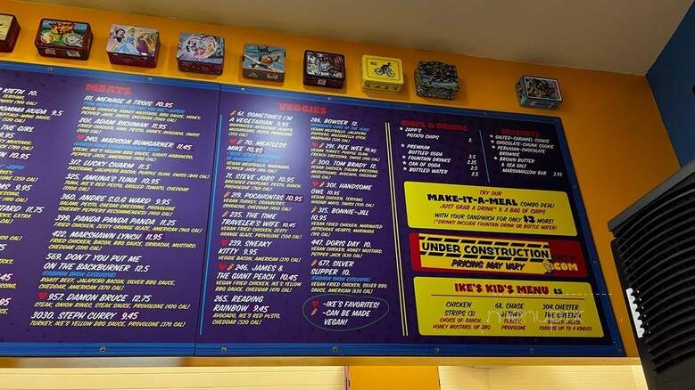 Ike's Sandwiches - Las Vegas, NV menu_pic
