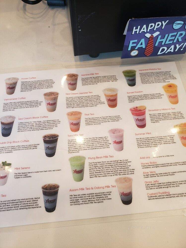 7 Leaves Cafe - Frisco, TX menu_pic