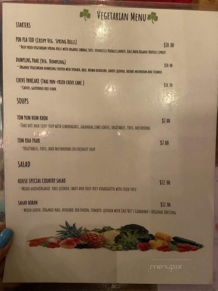 Jintana Thai Farmhouse - Brooklyn, NY menu_pic