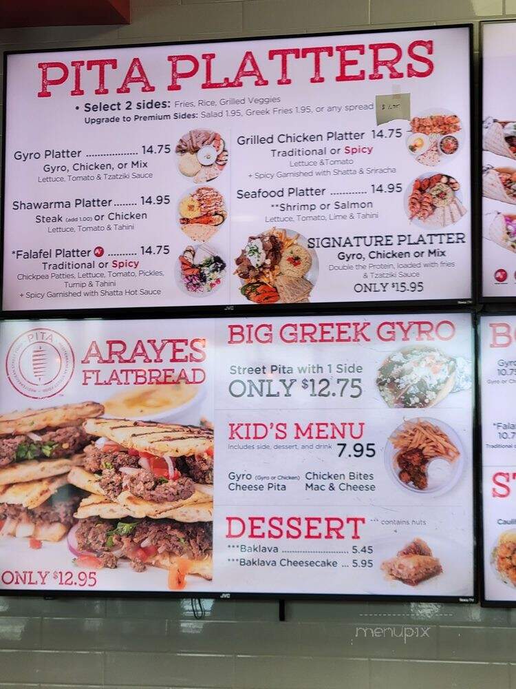 Pita Mediterranean Street Food - Augusta, GA menu_pic