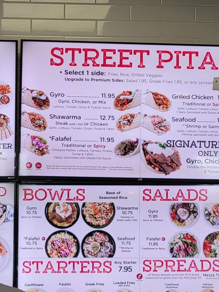 Pita Mediterranean Street Food - Augusta, GA menu_pic