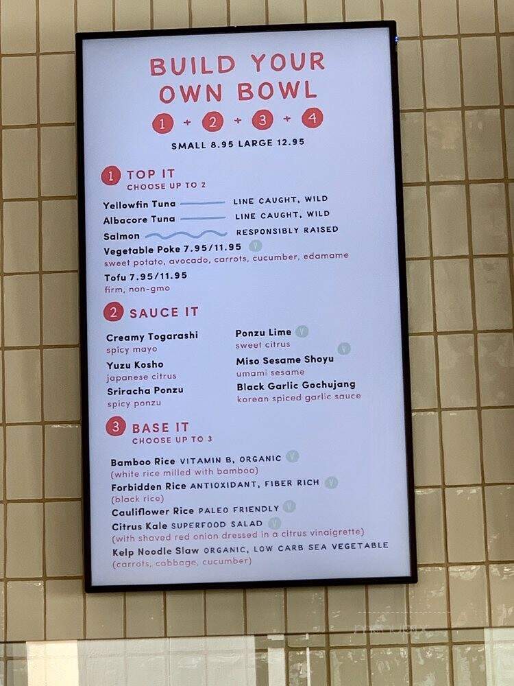 Sweetfin Poke - San Diego, CA menu_pic