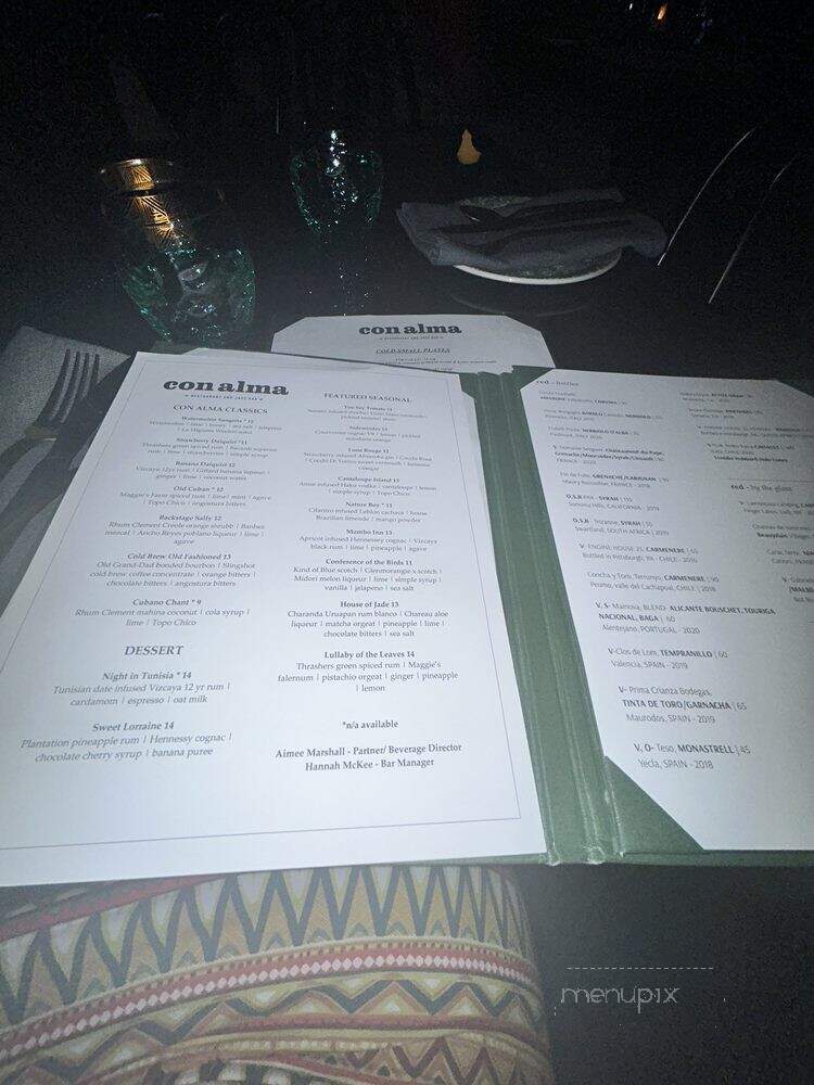 Con Alma - Pittsburgh, PA menu_pic