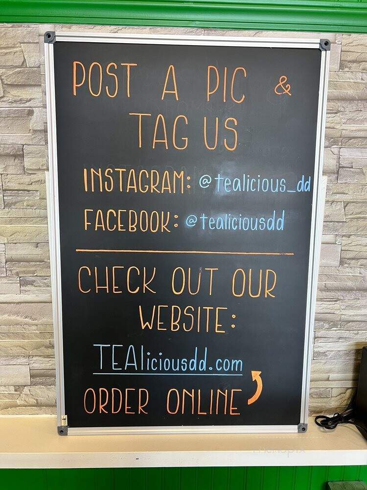 Tealicious Drinks & Desserts - Bonney Lake, WA menu_pic