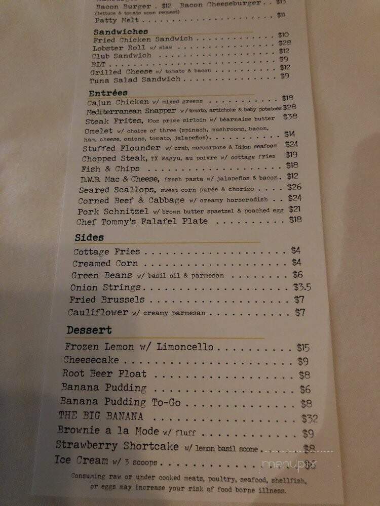 B.B. Lemon - Houston, TX menu_pic