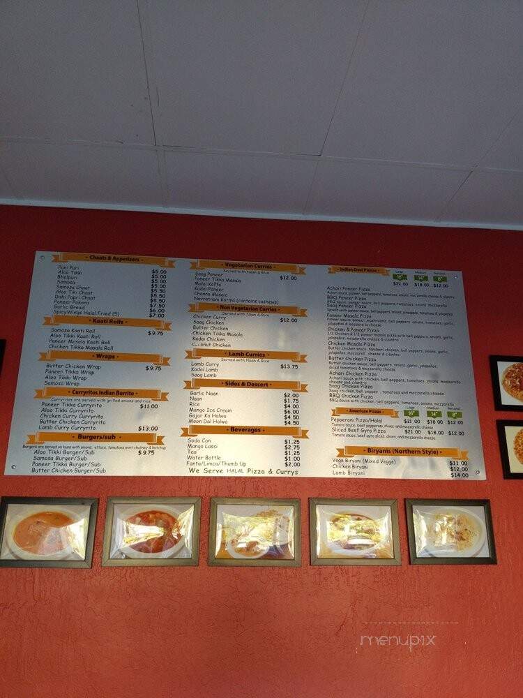 Chaats & Currys Pizza Express - Sunnyvale, CA menu_pic