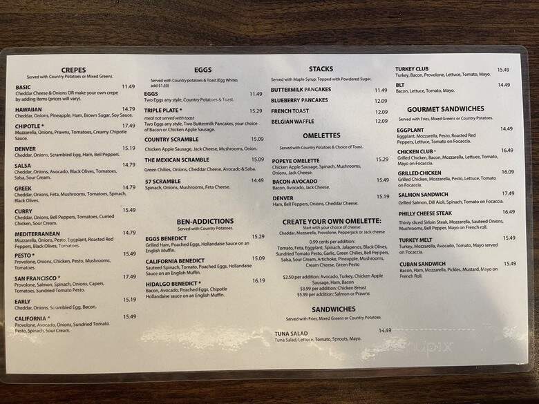 Crepes & Burgers - Fair Oaks, CA menu_pic