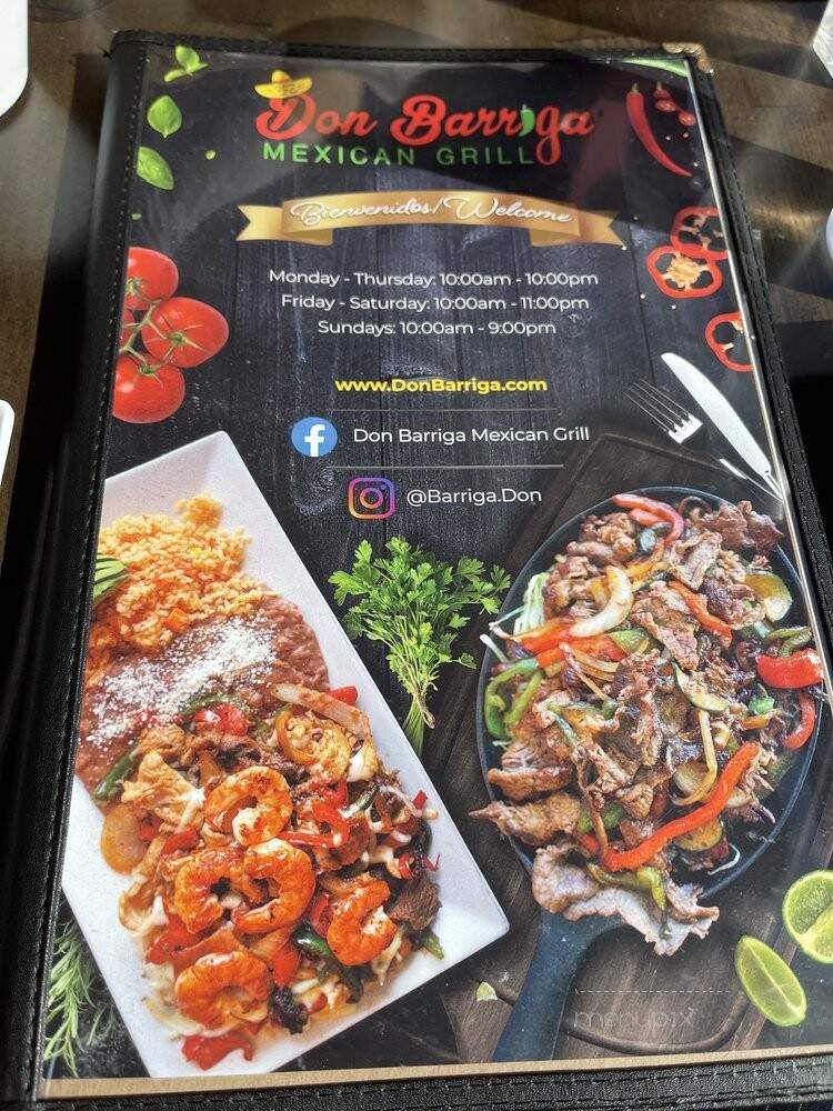 Don Barriga Mexican Grill - Philadelphia, PA menu_pic