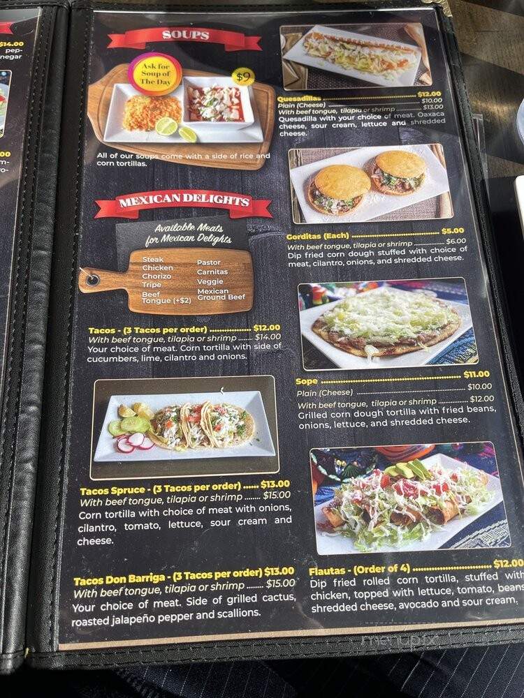 Don Barriga Mexican Grill - Philadelphia, PA menu_pic