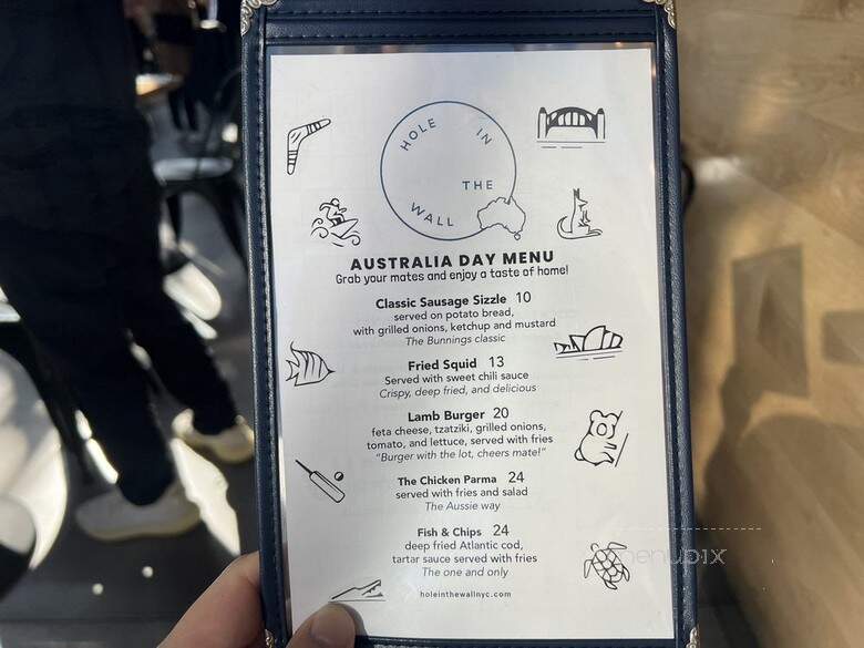 Hole in the Wall Murray Hill - New York, NY menu_pic