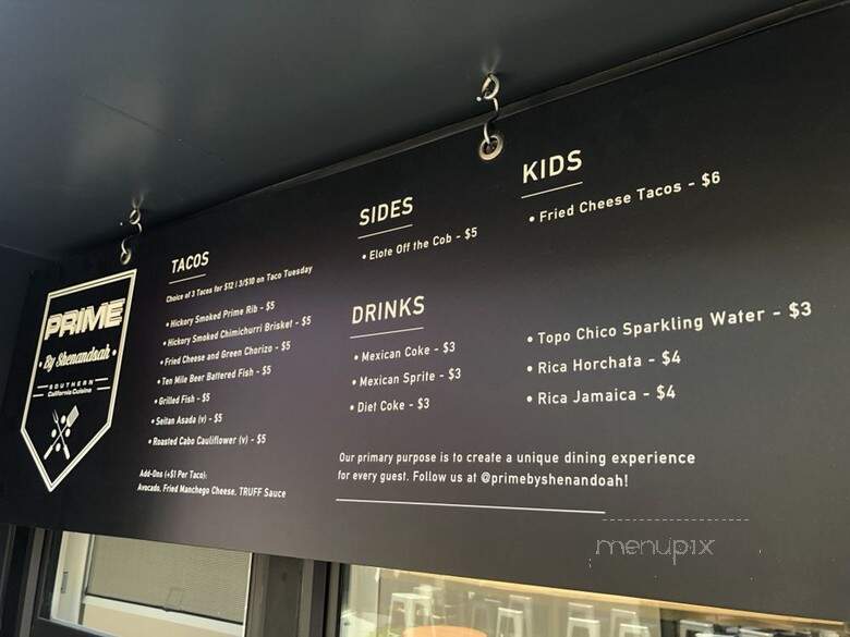 Prime Tacos At Steelcraft - Bellflower, CA menu_pic