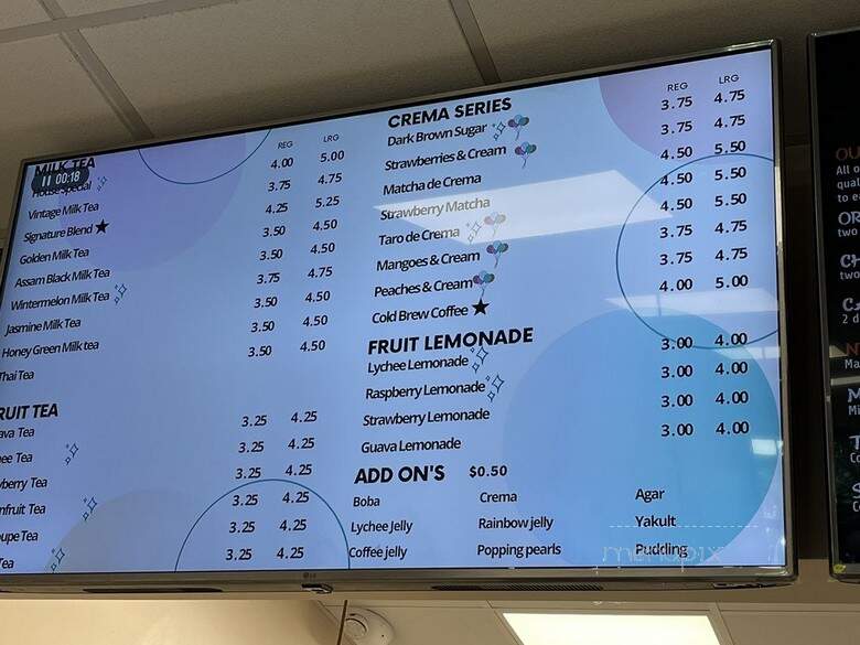 Boba R Us - Rancho Santa Margarita, CA menu_pic
