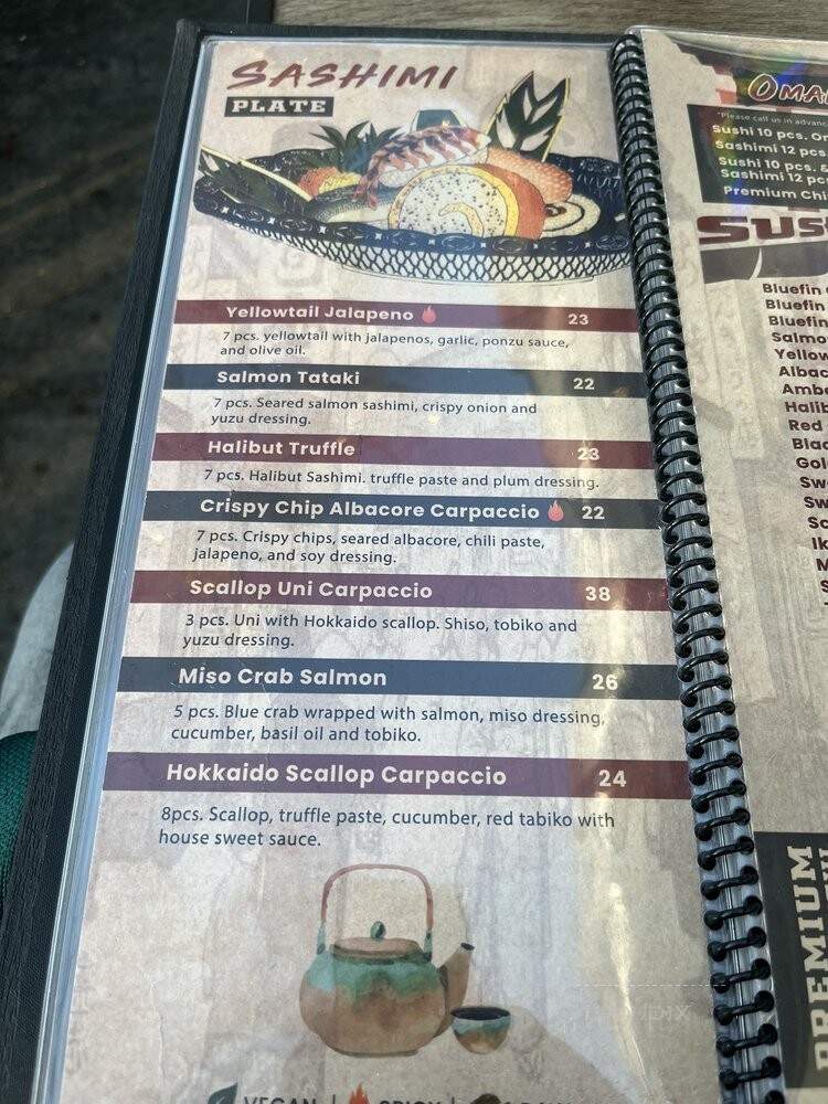 Izakaya Tora - West Hollywood, CA menu_pic