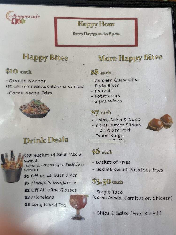 Maggie's Cafe - San Diego, CA menu_pic