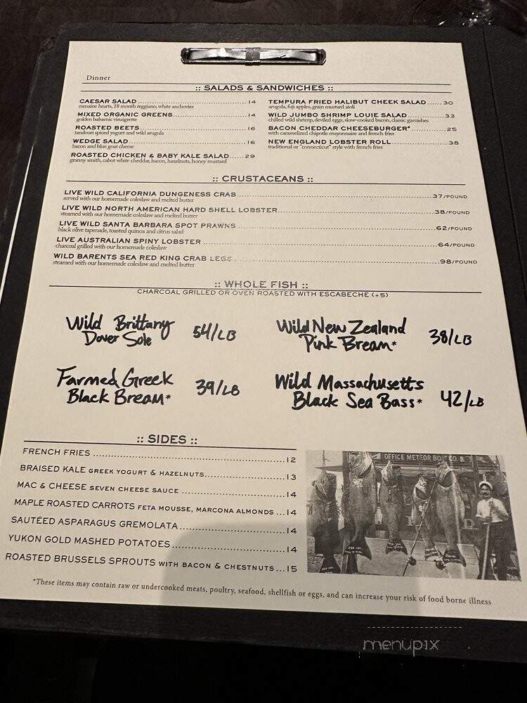 Water Grill - Las Vegas, NV menu_pic