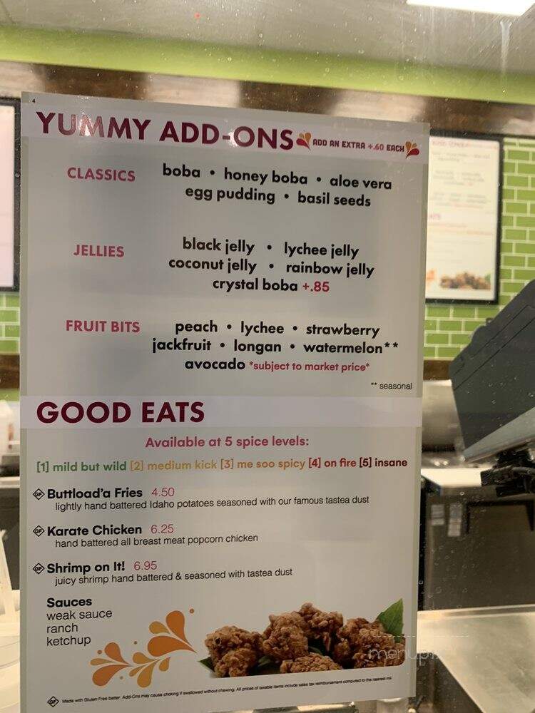 Tastea - Riverside, CA menu_pic