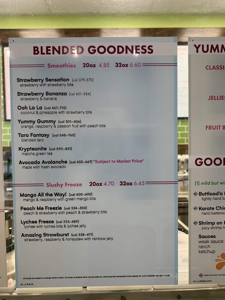 Tastea - Riverside, CA menu_pic