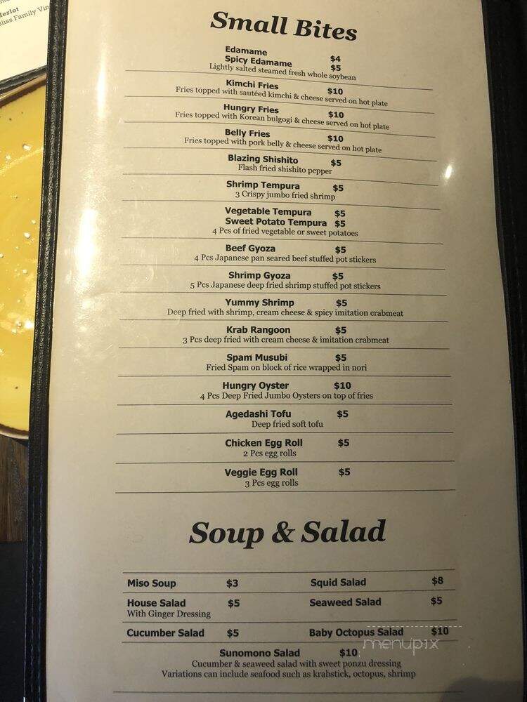 Hungry Belly - Dallas, TX menu_pic