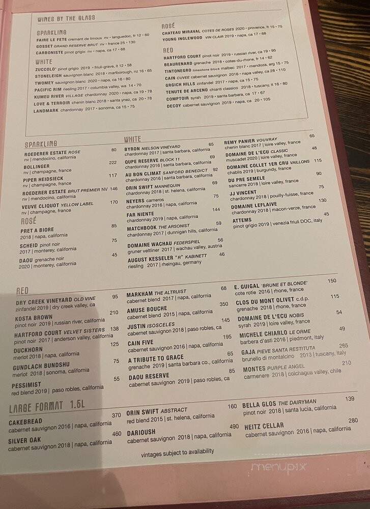 International Smoke Del Mar - San Diego, CA menu_pic