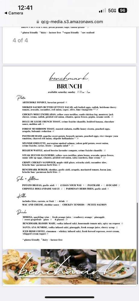 Benchmark - Santa Ana, CA menu_pic