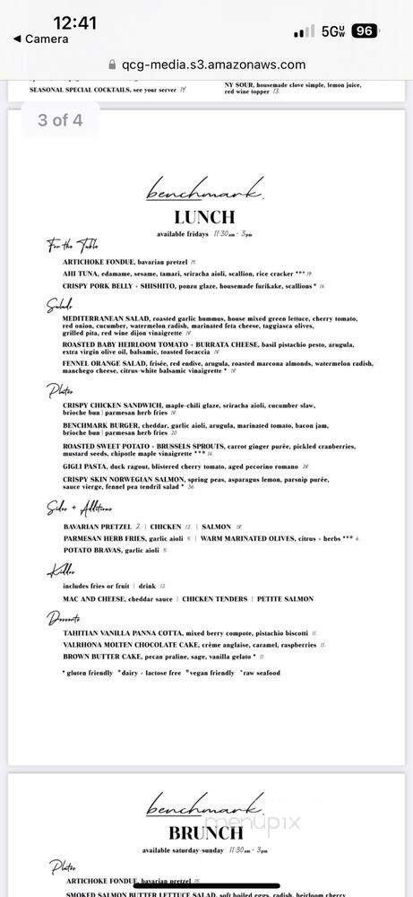 Benchmark - Santa Ana, CA menu_pic