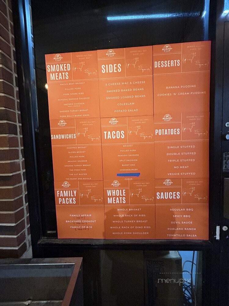 Blu's Barbeque - Dallas, TX menu_pic