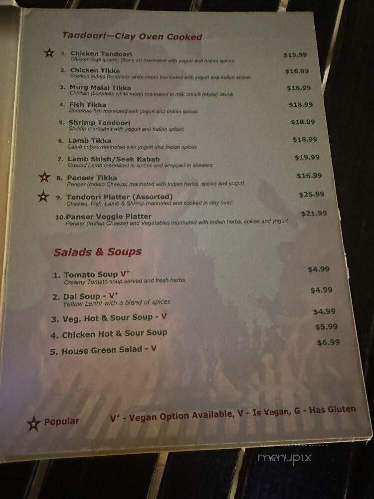 Sattva Indian - Aliso Viejo, CA menu_pic