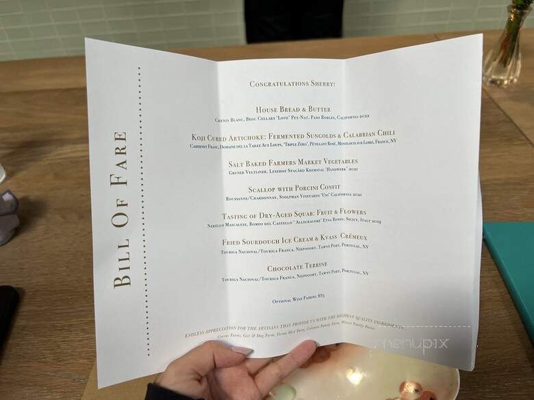 Birdie G's - Santa Monica, CA menu_pic